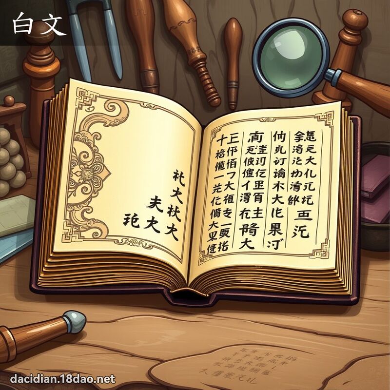 白文 - 国语大辞典配图