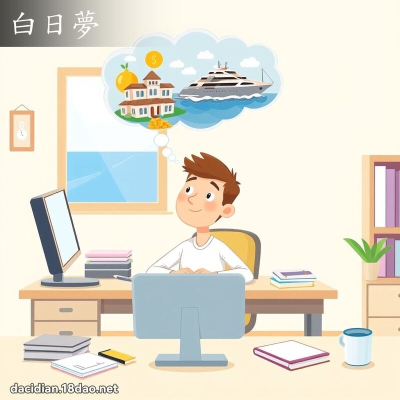 白日梦 - 国语大辞典配图