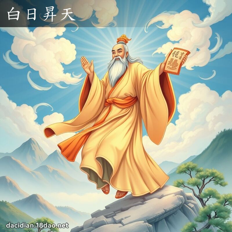 白日昇天 - 国语大辞典配图