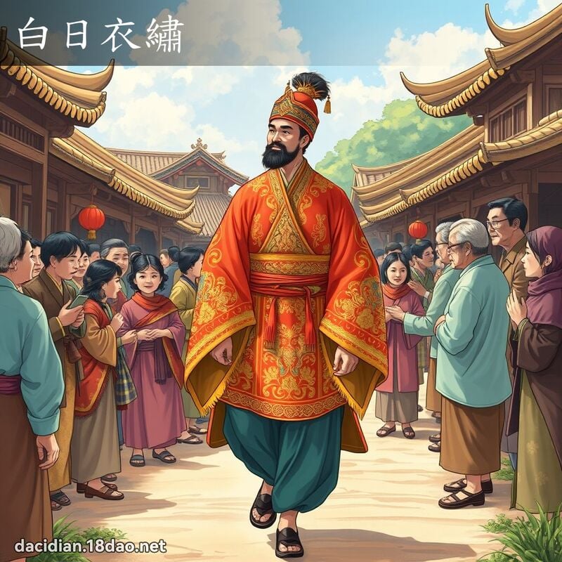 白日衣繡 - 國語大辭典配圖
