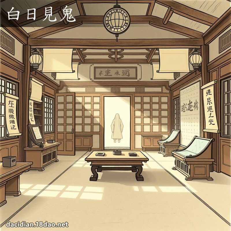 白日见鬼 - 国语大辞典配图