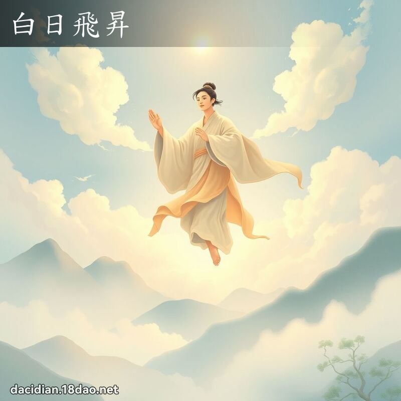 白日飞昇 - 国语大辞典配图