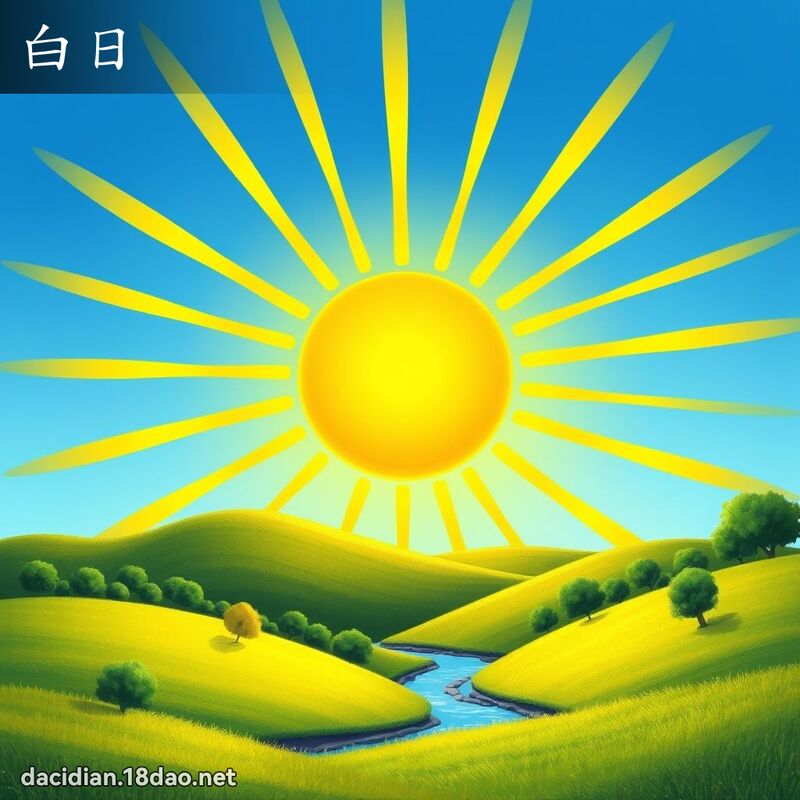 白日 - 国语大辞典配图