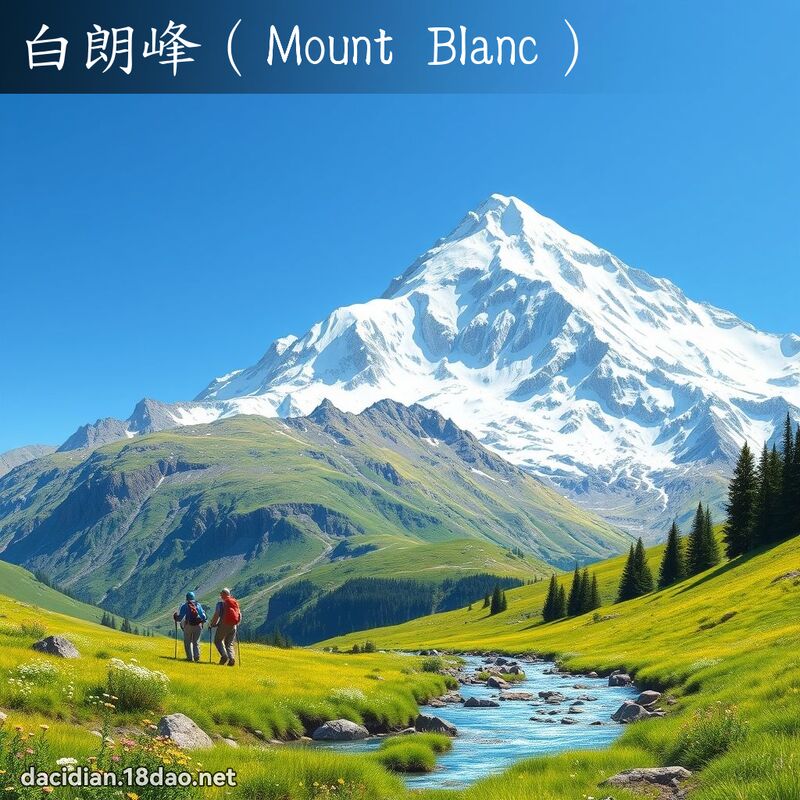 白朗峰（Mount Blanc） - 国语大辞典配图