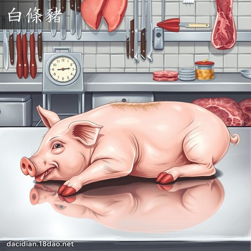 白条猪 - 国语大辞典配图