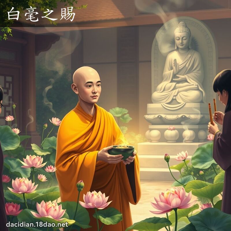 白毫之賜 - 國語大辭典配圖