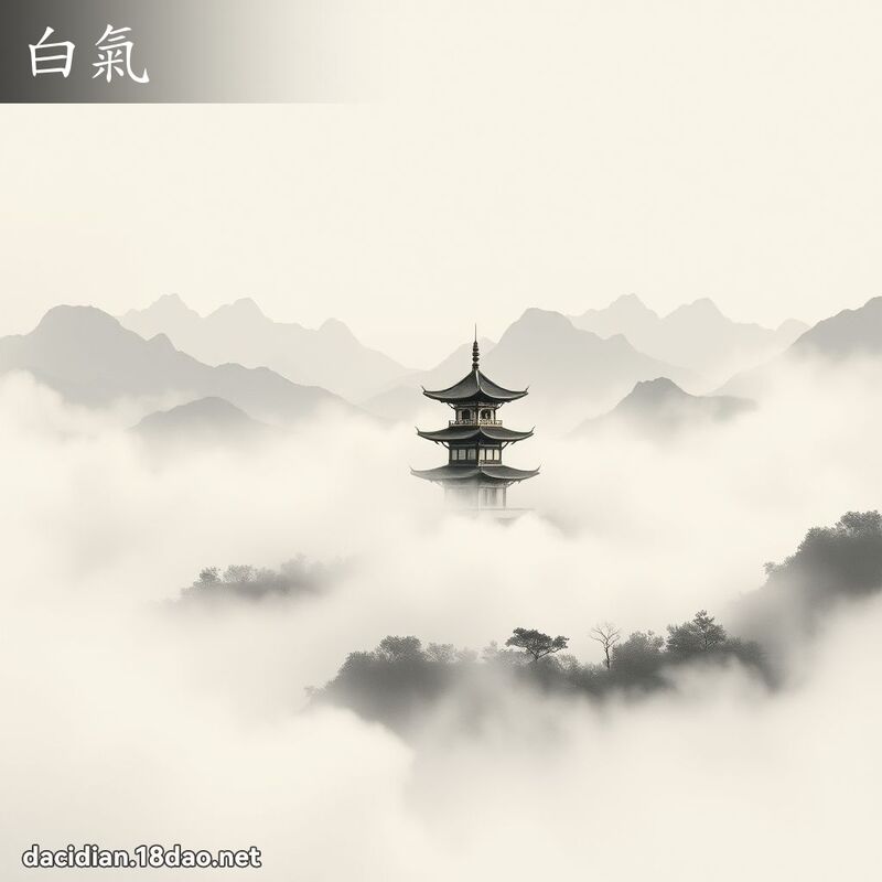 白气 - 国语大辞典配图