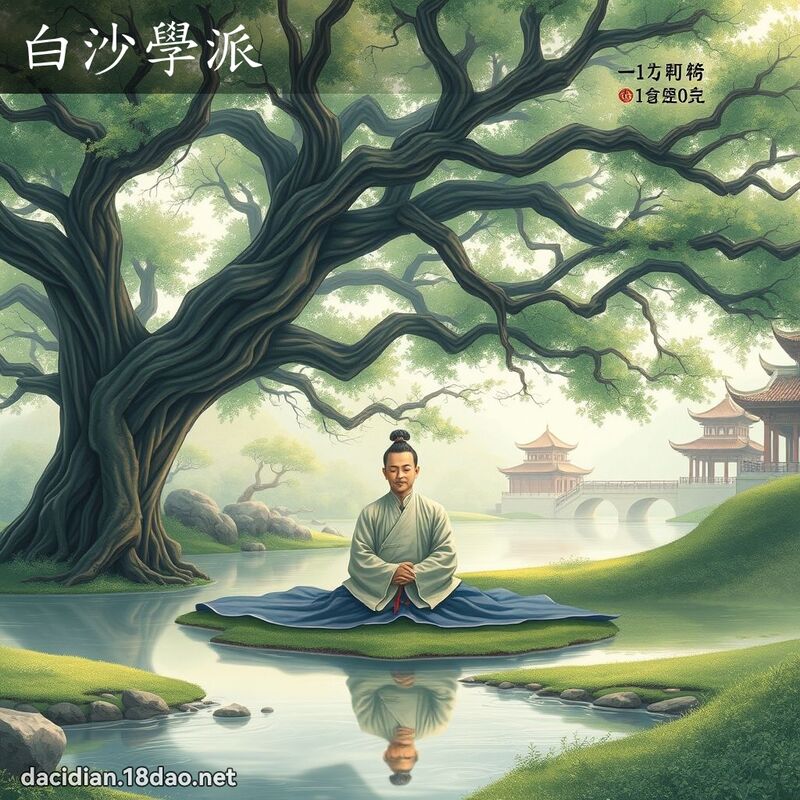 白沙學派 - 國語大辭典配圖