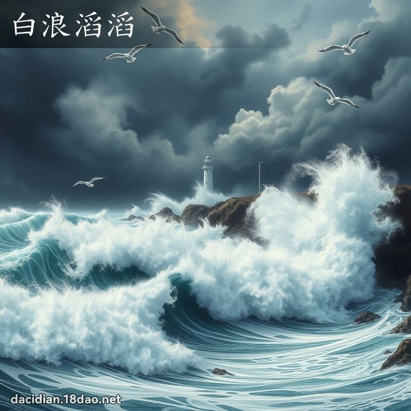 白浪滔滔 - 国语大辞典配图