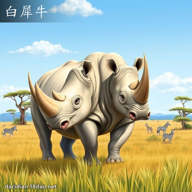 白犀牛 - 國語大辭典配圖