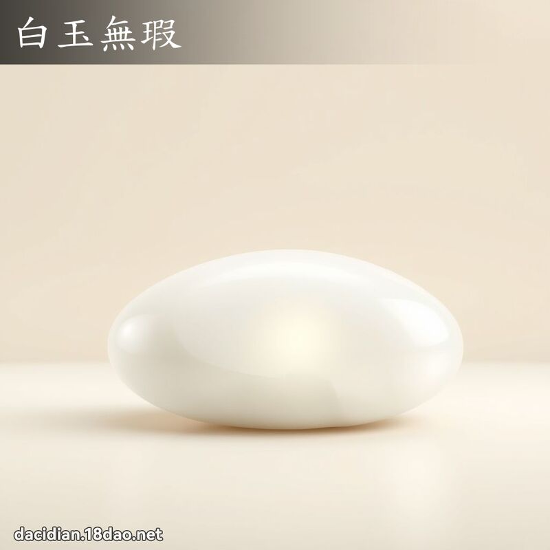 白玉无瑕 - 国语大辞典配图
