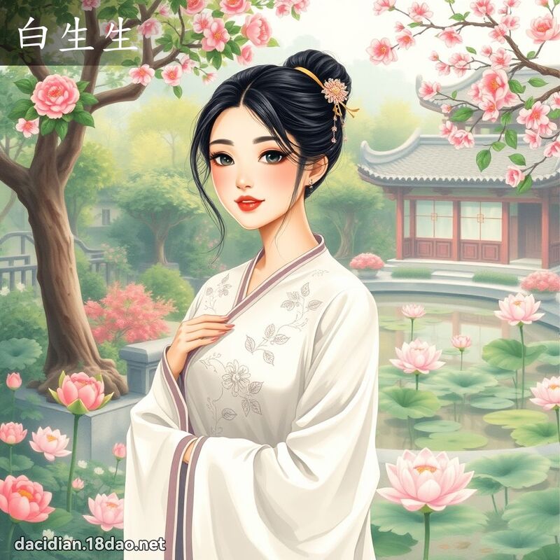 白生生 - 國語大辭典配圖