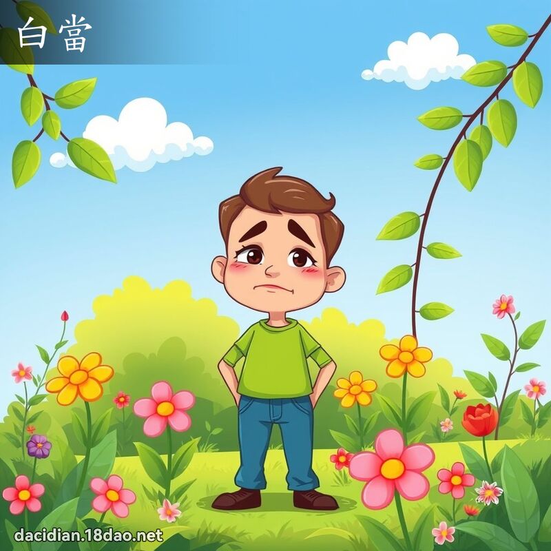白當 - 國語大辭典配圖