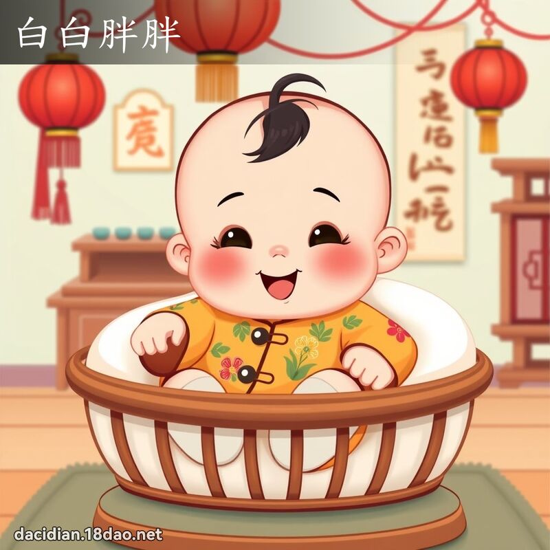 白白胖胖 - 国语大辞典配图