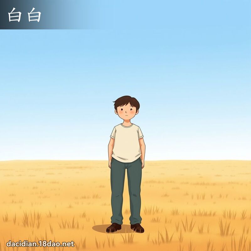 白白 - 国语大辞典配图
