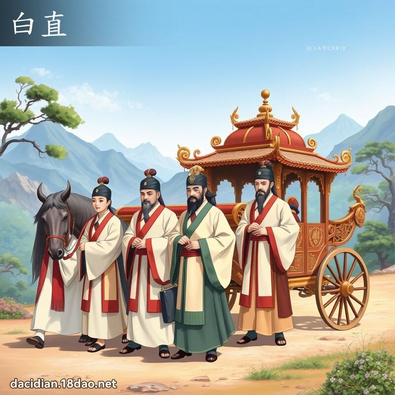 白直 - 国语大辞典配图