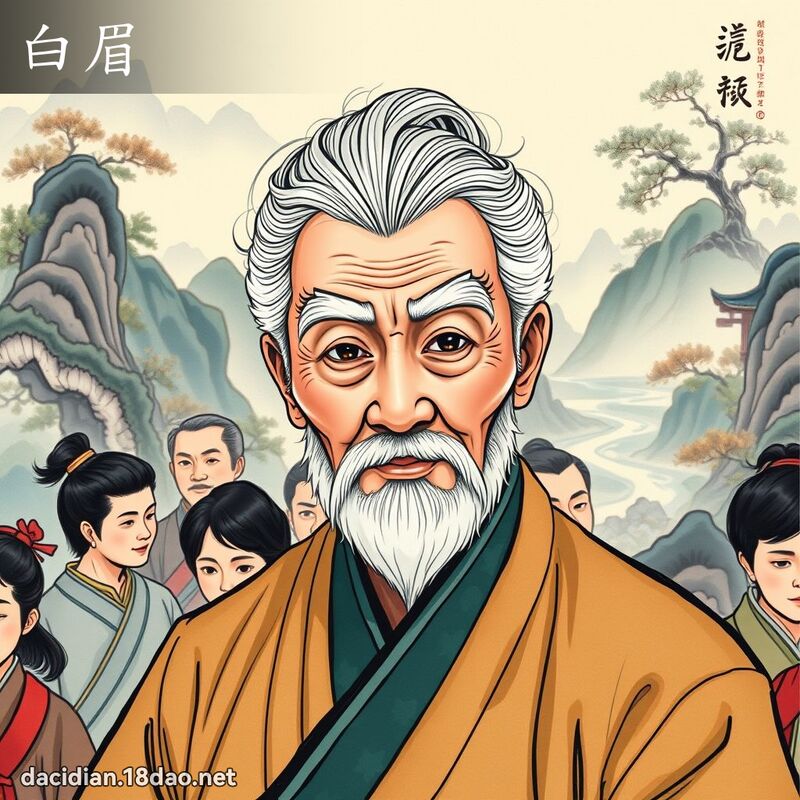 白眉 - 国语大辞典配图