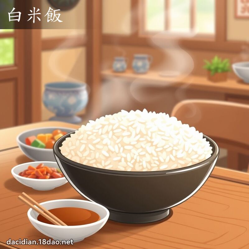 白米饭 - 国语大辞典配图