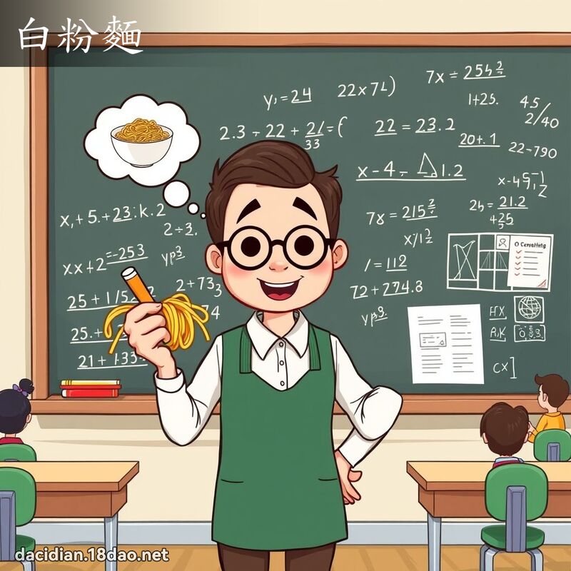 白粉面 - 国语大辞典配图