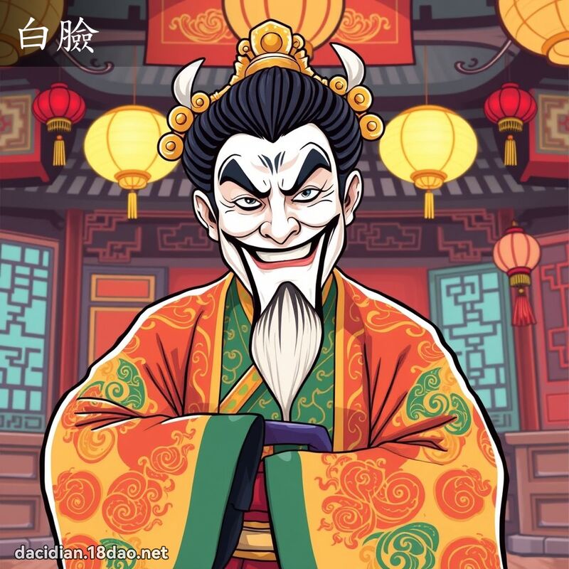 白脸 - 国语大辞典配图