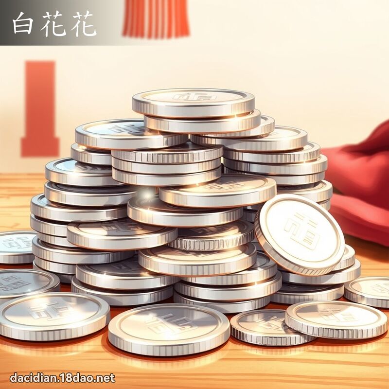 白花花 - 国语大辞典配图