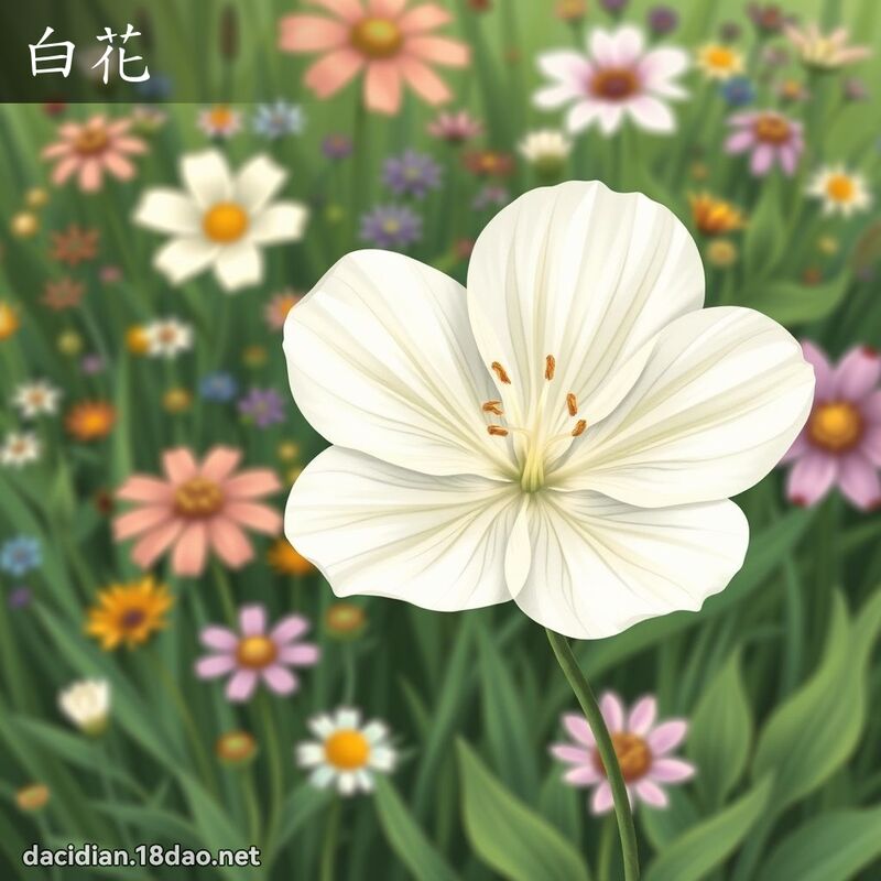 白花 - 国语大辞典配图