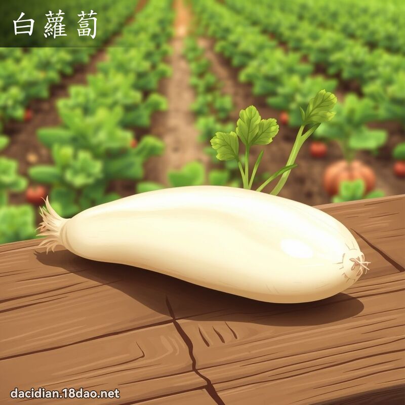 白萝卜 - 国语大辞典配图