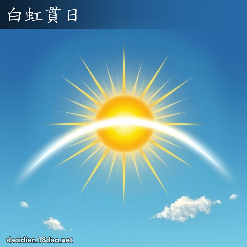 白虹贯日 - 国语大辞典配图
