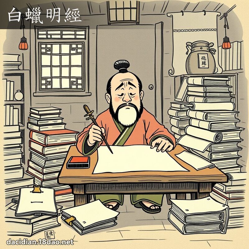 白蠟明經 - 國語大辭典配圖