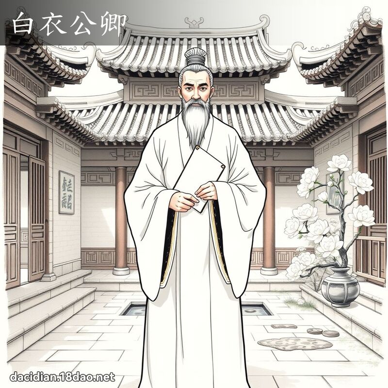 白衣公卿 - 国语大辞典配图