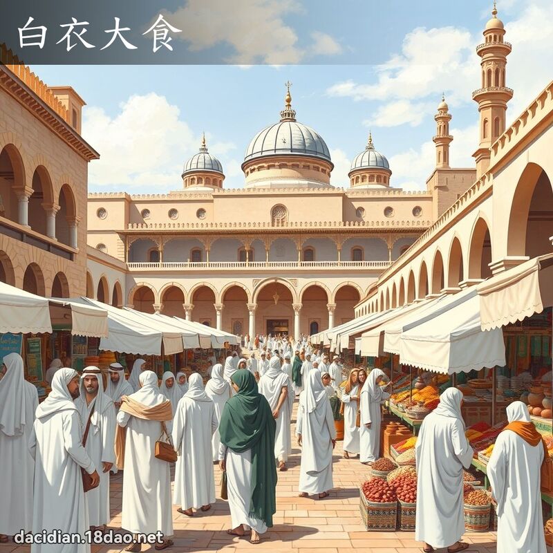白衣大食 - 国语大辞典配图