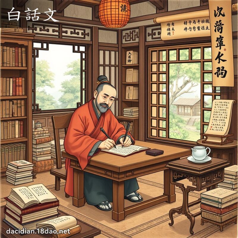 白话文 - 国语大辞典配图