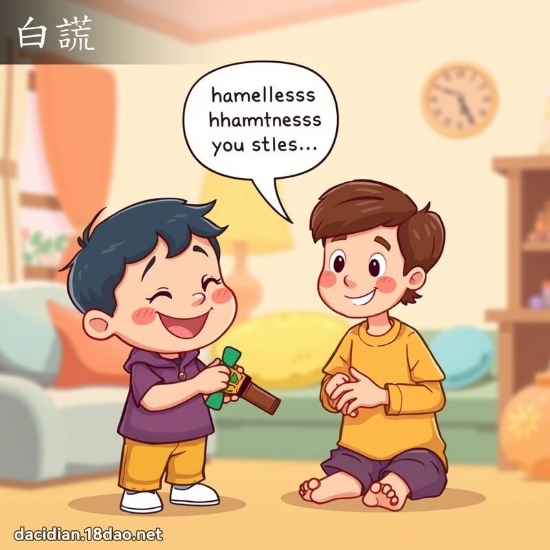 白谎 - 国语大辞典配图