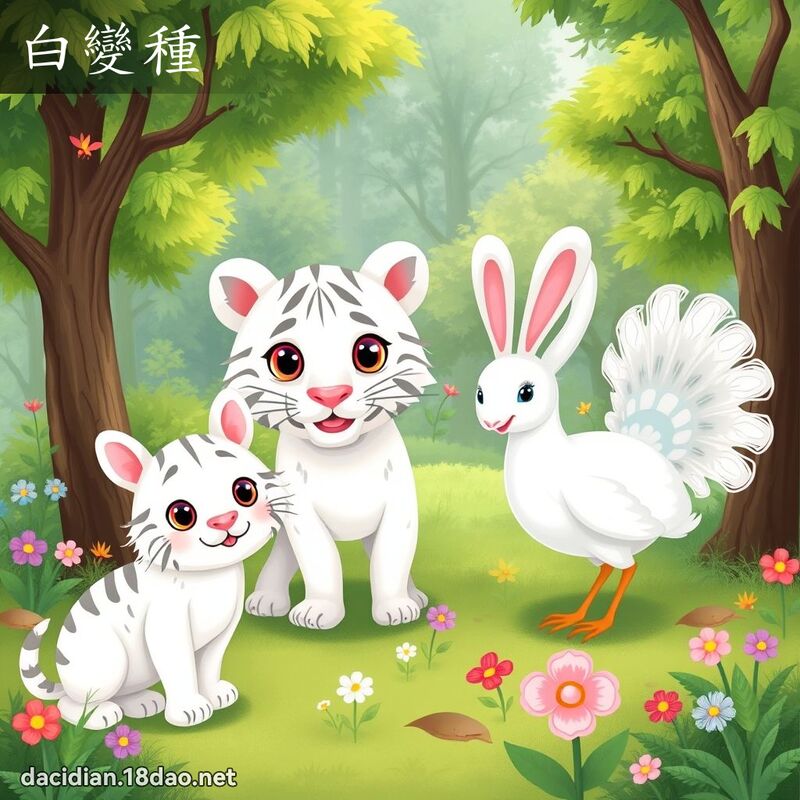 白變種 - 國語大辭典配圖