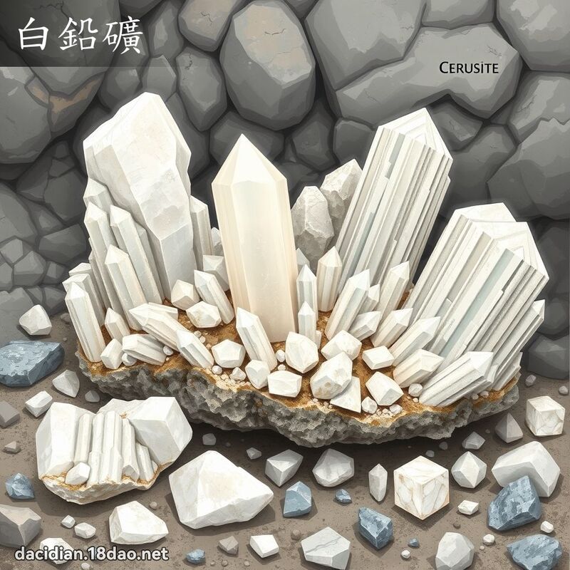 白鉛礦 - 國語大辭典配圖