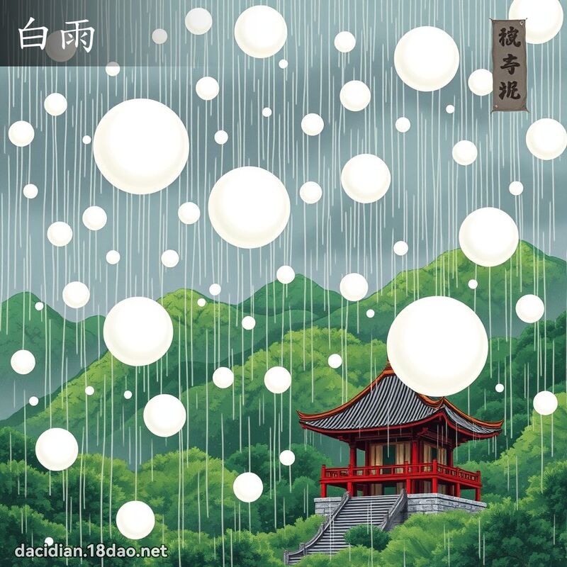 白雨 - 國語大辭典配圖