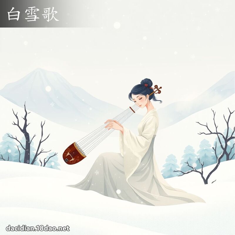 白雪歌 - 国语大辞典配图
