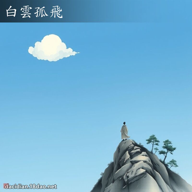 白雲孤飛 - 國語大辭典配圖