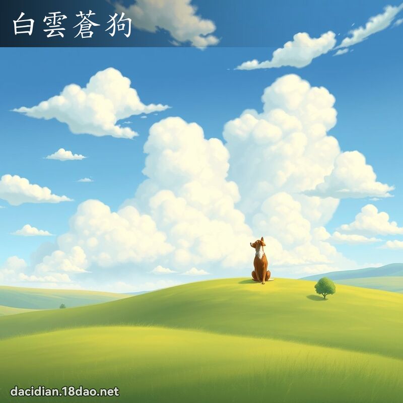 白雲蒼狗 - 國語大辭典配圖