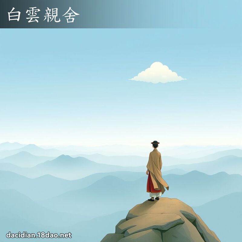 白云亲舍 - 国语大辞典配图