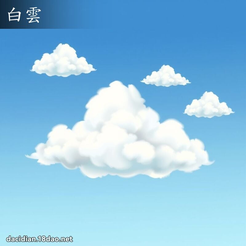 白雲 - 國語大辭典配圖