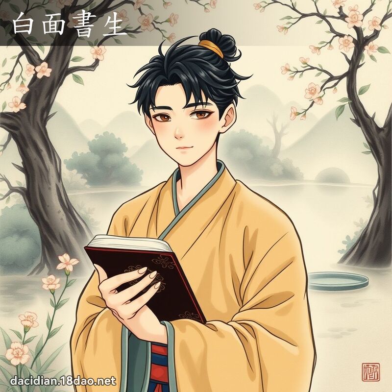 白面書生 - 國語大辭典配圖