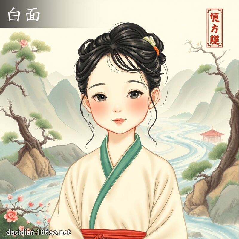 白面 - 国语大辞典配图