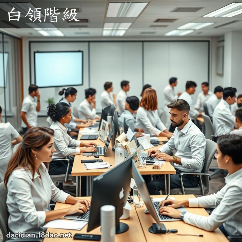 白领阶级 - 国语大辞典配图