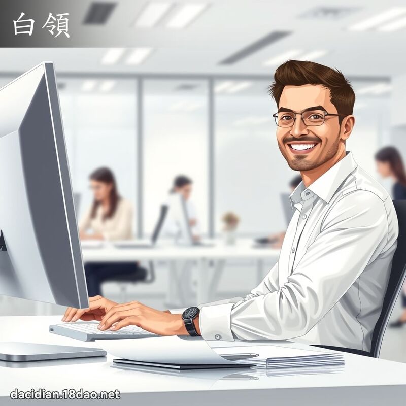 白领 - 国语大辞典配图