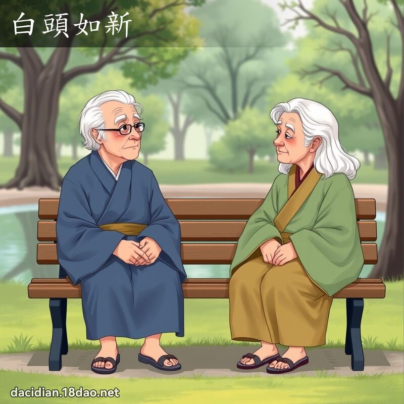 白頭如新 - 國語大辭典配圖