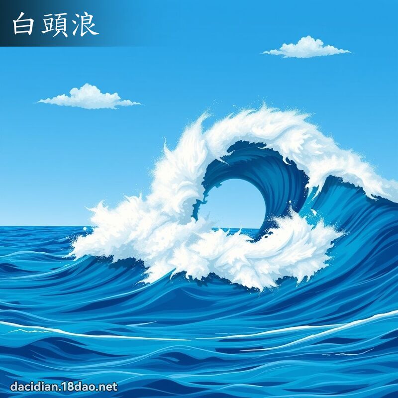 白头浪 - 国语大辞典配图