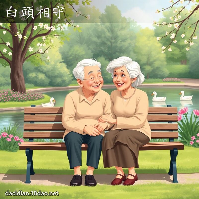 白頭相守 - 國語大辭典配圖