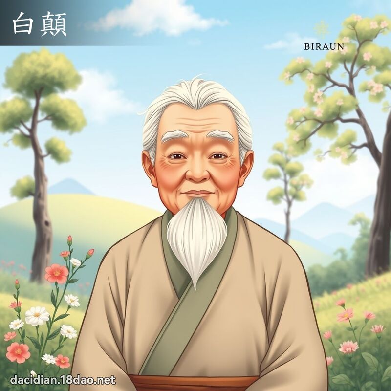 白顛 - 国语大辞典配图
