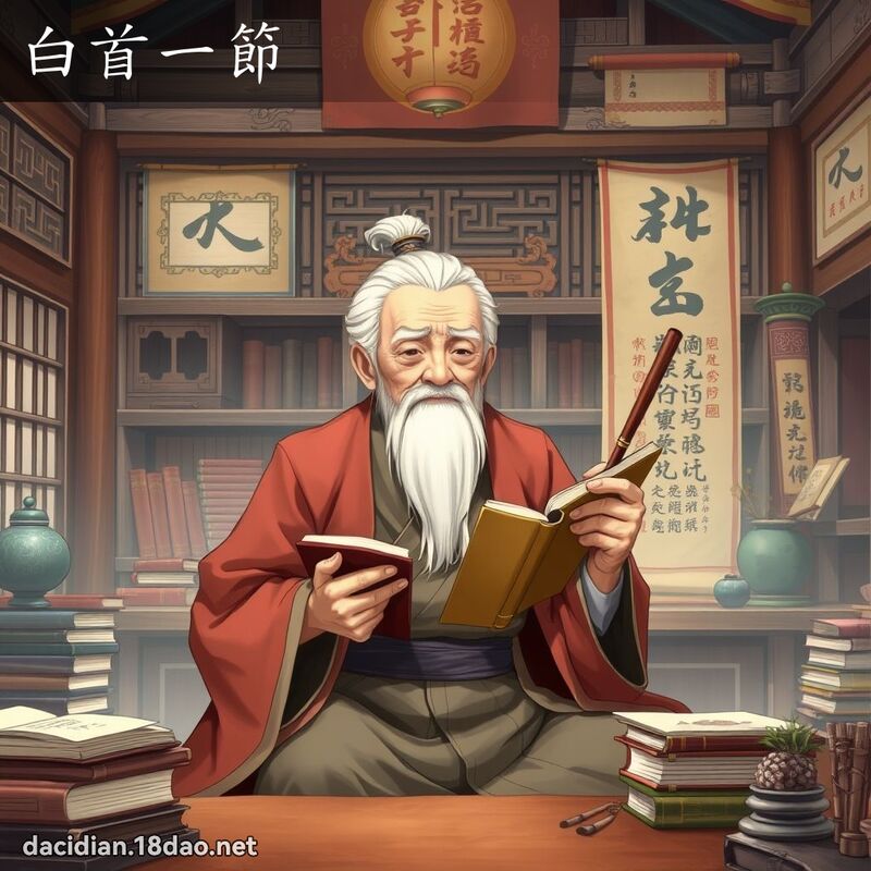 白首一節 - 國語大辭典配圖